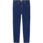Reduzierte Blaue Bestickte Tommy Hilfiger TOMMY JEANS Bio Jeans mit Stickerei mit Reißverschluss aus Denim für Herren Weite 36, Länge 32 