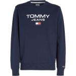 Marineblaue Tommy Hilfiger TOMMY JEANS Herrensweatshirts aus Denim Größe S für den für den Herbst 