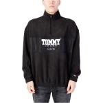 Reduzierte Schwarze Tommy Hilfiger TOMMY JEANS Herrensweatshirts aus Denim mit Kapuze Größe XL für den für den Herbst 