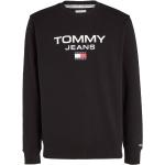 Schwarze Tommy Hilfiger TOMMY JEANS Herrensweatshirts aus Denim Größe M für den für den Herbst 