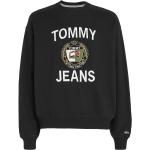 Schwarze Tommy Hilfiger TOMMY JEANS Herrensweatshirts aus Denim Größe L für den für den Herbst 