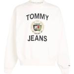 Weiße Tommy Hilfiger TOMMY JEANS Herrensweatshirts aus Denim Größe L für den für den Herbst 