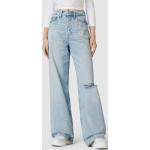 Hellblaue Tommy Hilfiger TOMMY JEANS Bootcut Jeans aus Baumwolle für Damen Größe XXL Weite 27, Länge 30 