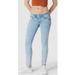 Reduzierte Hellblaue Tommy Hilfiger TOMMY JEANS 5-Pocket Jeans mit Reißverschluss aus Baumwolle für Damen Größe XS Weite 27, Länge 32 