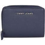 Blaue Tommy Hilfiger TOMMY JEANS Quadratische Mini Geldbörsen mit Reißverschluss für Damen 