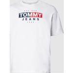Reduzierte Weiße Unifarbene Tommy Hilfiger TOMMY JEANS T-Shirts aus Baumwolle für Herren Größe 3 XL Große Größen 