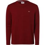 Reduzierte Bordeauxrote Unifarbene Tommy Hilfiger TOMMY JEANS Rundhals-Ausschnitt Herrensweatshirts Größe XL 