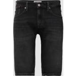 Schwarze Tommy Hilfiger TOMMY JEANS Jeans-Shorts mit Reißverschluss aus Baumwolle für Herren Größe XXL 