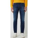 Blaue Tommy Hilfiger TOMMY JEANS Straight Leg Jeans mit Reißverschluss aus Baumwolle für Herren Größe XL Weite 29, Länge 32 