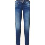 Blaue Tommy Hilfiger TOMMY JEANS Hüftjeans & Low Waist Jeans mit Knopf aus Baumwolle für Damen Größe S 