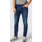 Blaue Tommy Hilfiger TOMMY JEANS Slim Fit Jeans mit Reißverschluss aus Baumwolle für Herren Größe XXL Weite 32, Länge 30 