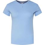 Reduzierte Blaue Tommy Hilfiger TOMMY JEANS T-Shirts aus Baumwolle maschinenwaschbar für Damen Größe XL 