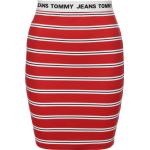 Reduzierte Rote Gestreifte Tommy Hilfiger TOMMY JEANS Mini Bandage-Kleider & Bodycon-Kleider für Damen Größe L 