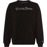 Reduzierte Schwarze Tommy Hilfiger TOMMY JEANS Rundhals-Ausschnitt Damensweatshirts mit Glitzer Größe XS 