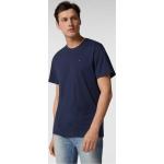 Marineblaue Melierte Tommy Hilfiger TOMMY JEANS T-Shirts aus Baumwolle für Herren Größe XL 