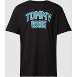 Schwarze Tommy Hilfiger TOMMY JEANS T-Shirts aus Baumwolle für Herren Größe L 