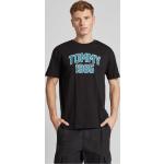 Schwarze Unifarbene Tommy Hilfiger TOMMY JEANS T-Shirts aus Baumwolle für Herren Größe M 