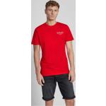 Rote Unifarbene Tommy Hilfiger TOMMY JEANS T-Shirts aus Baumwolle für Herren Größe M 
