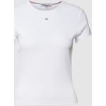 Tommy Jeans T-Shirt mit Logo-Stitching (XS Offwhite)