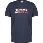 Blaue Tommy Hilfiger TOMMY JEANS Rundhals-Ausschnitt T-Shirts für Herren Größe L 