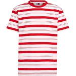 Rote Gestreifte Tommy Hilfiger TOMMY JEANS T-Shirts für Herren Größe XL 