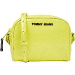 Neongelbe Tommy Hilfiger TOMMY JEANS Umhängetaschen mit Reißverschluss aus PU für Damen Klein 