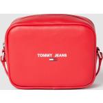 Reduzierte Rote Unifarbene Tommy Hilfiger TOMMY JEANS Damenschultertaschen & Damenshoulderbags mit Reißverschluss aus PU 