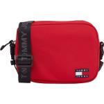Rote Tommy Hilfiger TOMMY JEANS Damenschultertaschen & Damenshoulderbags mit Reißverschluss medium 