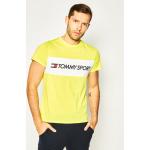 Gelbe Color Blocking Tommy Hilfiger Sport T-Shirts für Herren Größe L - versandkostenfrei 