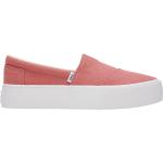 Reduzierte Pinke Toms Slip-on Sneaker ohne Verschluss für Damen Größe 38,5 