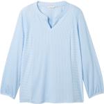 Blaue Tom Tailor Blusenshirts & Schlusen für Damen Übergrößen 