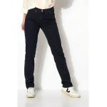 Dunkelblaue Unifarbene Casual Toni Slim Fit Jeans mit Reißverschluss aus Baumwolle für Damen Größe XS 