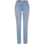 Hellblaue Toni Slim Fit Jeans aus Denim für Damen Größe M für den für den Sommer 