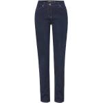 Graue Toni Slim Fit Jeans mit Reißverschluss aus Denim für Damen Größe S 