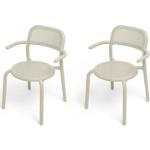 Sandfarbene Moderne Fatboy Designer Stühle aus Metall stapelbar Höhe 50-100cm, Tiefe 50-100cm 2-teilig 