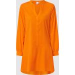 Orange Langärmelige Tonno & Panna Tunika-Blusen aus Baumwollmischung für Damen Größe L 