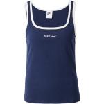 Marineblaue Bestickte Color Blocking Nike Tank-Tops aus Jersey für Damen Größe M für den für den Sommer 