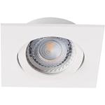 Weiße Moderne Kanlux DALLA Rechteckige LED Außenstrahler aus Aluminium schwenkbar GU5.3 / MR16 