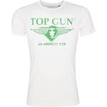 Grüne Top Gun Print-Shirts mit Meer-Motiv aus Baumwolle für Damen Größe S für den für den Sommer 