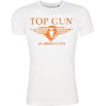 Orange Top Gun Print-Shirts aus Baumwolle für Damen Größe 3 XL für den für den Sommer 
