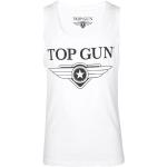 Weiße Top Gun Top Gun Herrenmuskelshirts & Herrenachselshirts aus Baumwolle Handwäsche Größe XS 