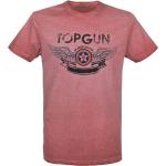 TOP GUN T-Shirt Construction rot, Größe S, Herren, Baumwolle