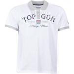Weiße Kurzärmelige Top Gun Top Gun T-Shirts aus Baumwolle Handwäsche für Herren Größe 4 XL 