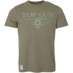 Olivgrüne Kurzärmelige Top Gun Top Gun T-Shirts aus Baumwolle für Herren Größe 3 XL 