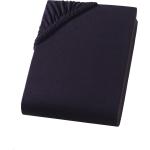 Schwarze Gepunktete Bio Spannbettlaken & Spannbetttücher aus Jersey maschinenwaschbar 220x200 