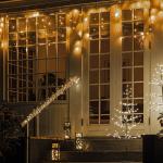 Schwarze Sirius Solarlichterketten & Lichterketten für Außen mit Weihnachts-Motiv 
