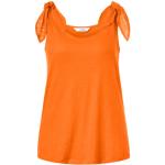 Reduzierte Orange TCHIBO V-Ausschnitt V-Shirts für Damen Größe L 