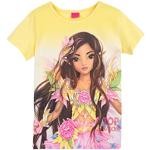Gelbe Top Model Kinder T-Shirts für Mädchen Größe 164 