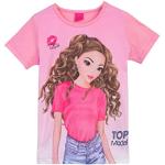 Pinke Top Model Kinder T-Shirts für Mädchen Größe 164 