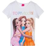 Weiße Top Model Kinder T-Shirts für Mädchen Größe 164 